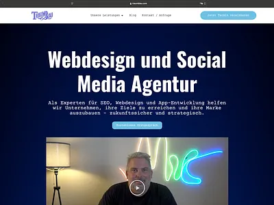 Traumblau Website Design design logo ux webdesign