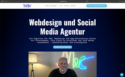 Traumblau Website Design design logo ux webdesign