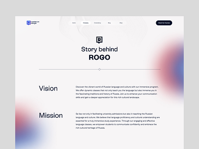 about us - company page about us design gradient minimal ui website design