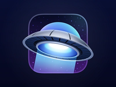 Emerge Tools UFO icon icon design