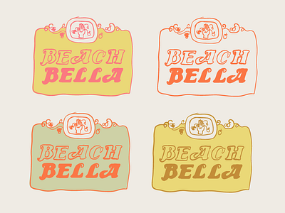 Beach Bella Restaurant adobe illustrator brand identity branding design graphic design identity illustration menu procreate restaurant