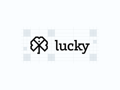 Lucky | Brand Grid brand brand guidelines branding construction grid isologo layout logo logotype margins