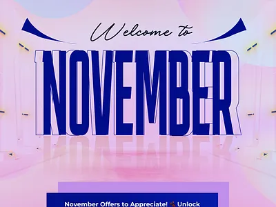 New Month Design design graphic design happy new month happy new month design new month design november design ui