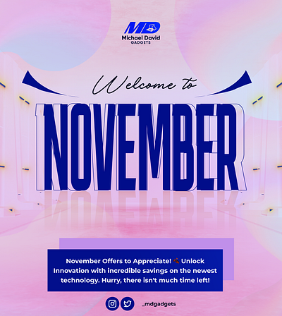 New Month Design design graphic design happy new month happy new month design new month design november design ui