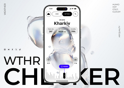 WTHR CHECKER app ui ux webdesign