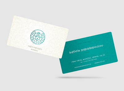 Casa Calypso, seaside resort, business card, 2018 branding visual identity