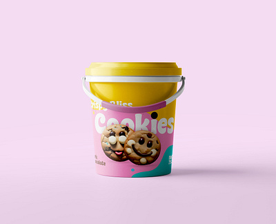 Cookies bucket label design bottle label bucket label cookie bucket label cookie packaging food packaging label design product label