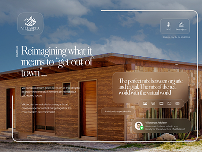 "Spatial UI Inspired" - Villaseca Hotel & Golf Website design spatial ui ux website