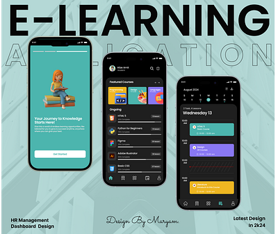 E-Learning App UI Design appdesign branding designinspiration digitallearning edtech educationapp elearning graphic design mobilelearning onlineeducation ui uidesign userexperience uxdesign