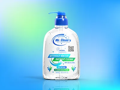 Label design - Mr. Clean's all in one clean cleaning label design label design mr clean