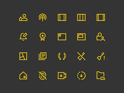 NEW SHARP LINE ICONS! asset branding design icon icons line line icons minimal sharp icons ui vector