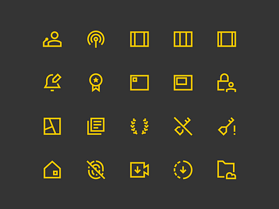 NEW SHARP LINE ICONS! asset branding design icon icons line line icons minimal sharp icons ui vector