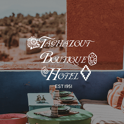 Taghazout Boutique Hotel adobe illustrator boutique brand identity branding design graphic design hotel identity illustration logo morocco