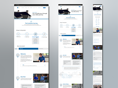 Solar Customer Journey Webpage branding design digital graphic design solar ui website
