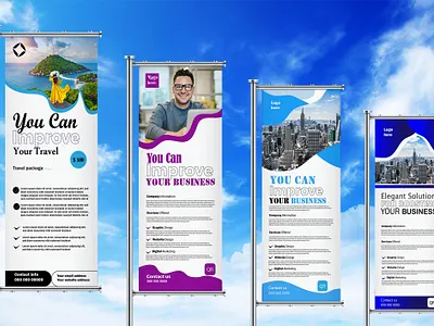 Roll up Banner Design banner design business banner graphic design roll up rollup banner