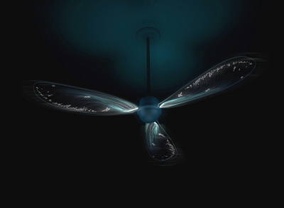 Optic fiber ceiling fan, 2011 ceiling fan concept