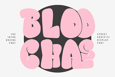 Bloochas Street Graffiti Display Font animation branding font fonts graphic design logo nostalgic