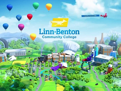 Linn-Benton commercial 3d after effects animation c4d cgi character animation cinema 4d college commercial community college design graphic design minimal mograph oregon product visualization school vfx