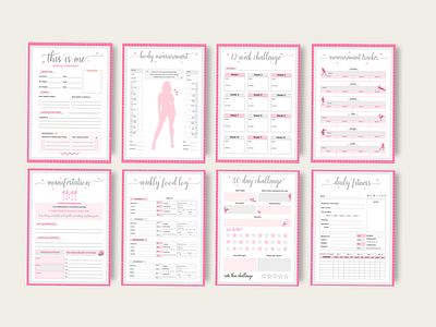 Planner Design canva design canva designer custom planner design design ebook design fitness planner illustration infographic journal design planner design ui workbook design