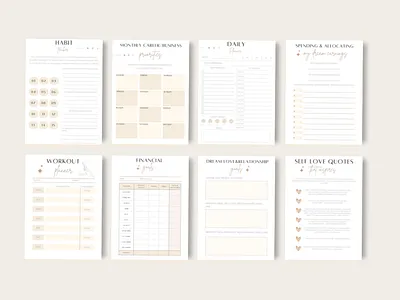 Minimalist Planner Design canva design canva designer design ebook design infographic journal design planner design workbook design