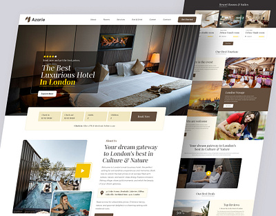 Luxury Hotel Booking Reservation Website Landing Page booking hotel booking website holiday hotel booking holiday website hotel booking hotel booking website hotel landing page hotel resort hotel website luxury hotel website luxury real estate real estate website reservation app reservation website room booking travel app design travel vacation website design website landing page website ui ux