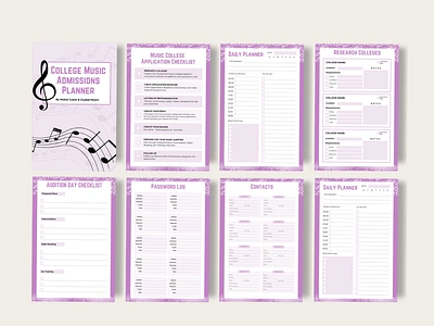 Musician Planner canva design canva designer design ebook design illustration infographic journal design planner design ui workbook design