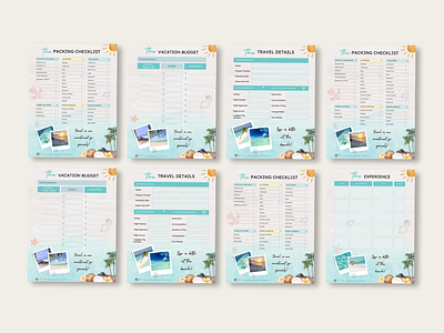 Travel Planner canva design canva designer design ebook design illustration infographic journal design planner design ui workbook design