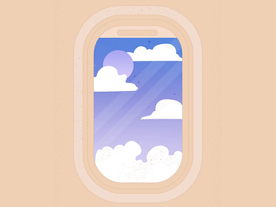 Airplane mode airplane airplane mode animation clouds illustration illustrator sky sun sunset