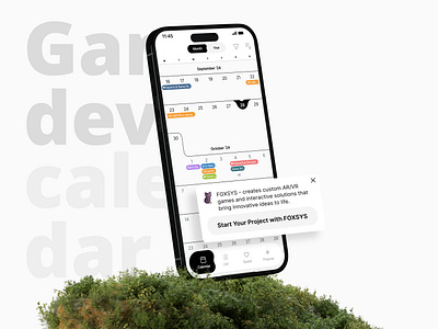 Game Dev Calendar app design calendar app dark mode design evolution light mode mobile design redesign ui design ux design visual design