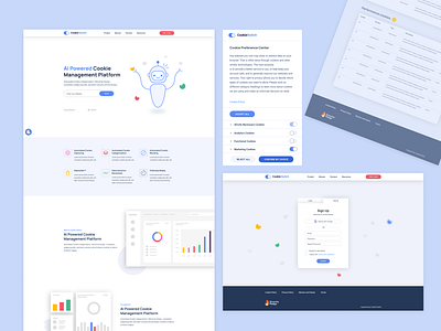 Cookie switch cookies landing page ui