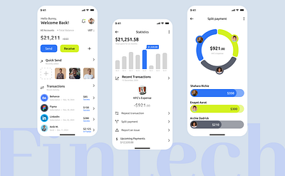 Fintech App UI Design anik ux anikux app design app uiux finance fintech interaction design uiux website iux