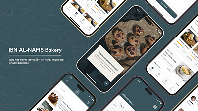 Ibn Al-Nafis Mobile App Design 🍽️: Dig into a delicious digit🍞 appdesign bakery digitaldesign foodapp mobileapp restaurant ui uidesign