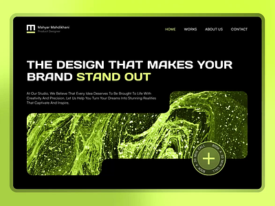 Landing Page Hero Section boolean concave graphic design hero section landing minimal ui web design