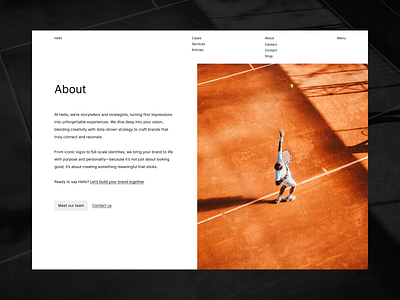 About page about about page clean contact figma image landing page light mode meet our team minimalism modern navigation photo ui ux values web design website