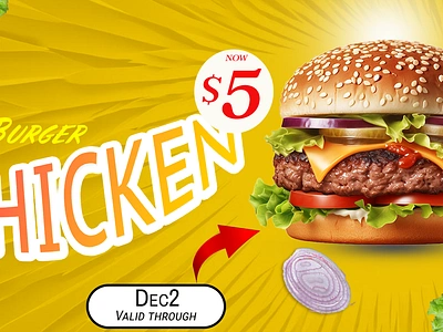 BURGER POSTER branding design graphic design illustration ui ux designer