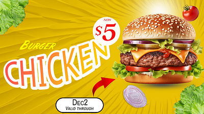 BURGER POSTER branding design graphic design illustration ui ux designer