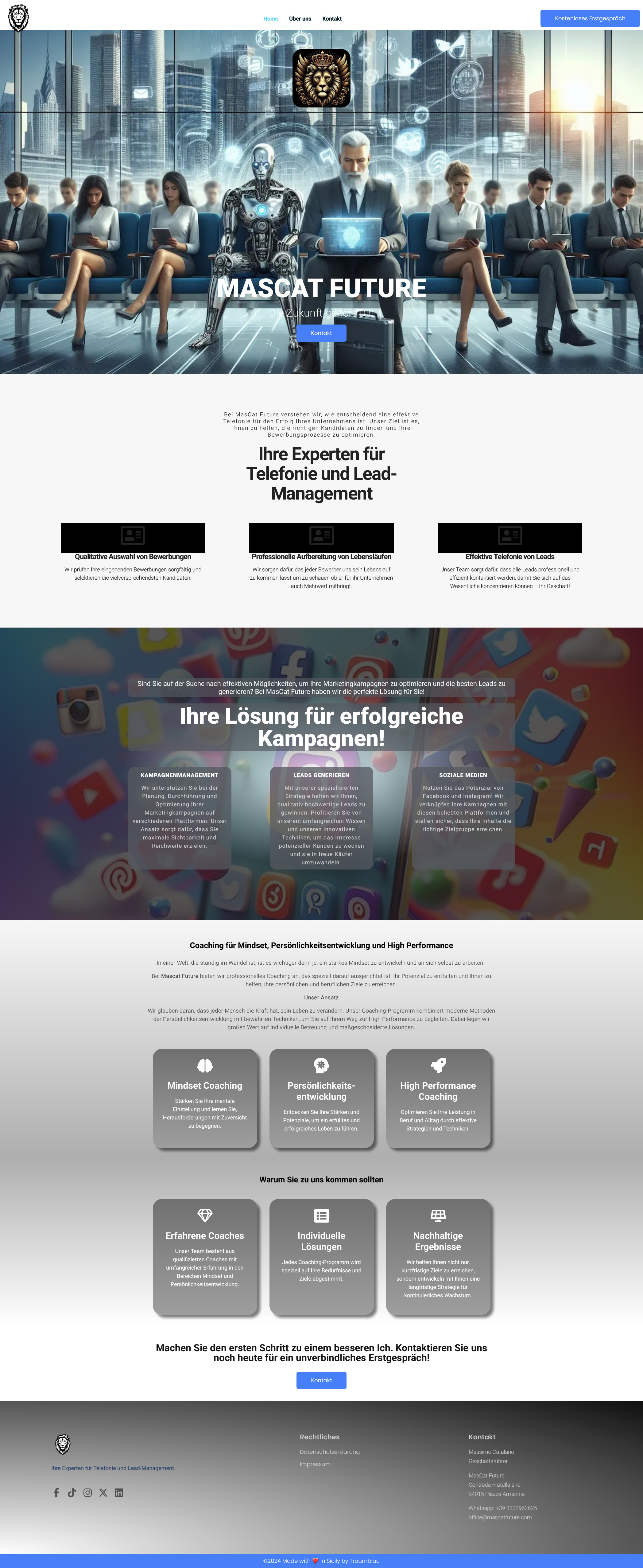 Example of Webdesign Mascat Future