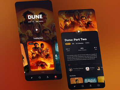 Movie App Design design ui ui design user interface ux