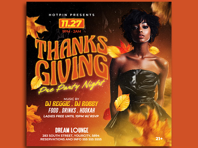 Thanksgiving Flyer Template thanksgiving invitation