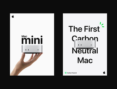 All-new Mac mini branding graphic design illustration posters