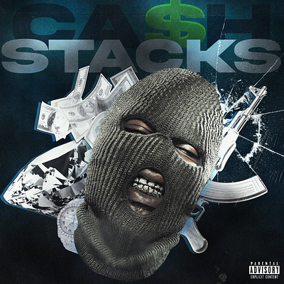 Cash Stacks - EP Cover art artwork cover design gfx graphic design illustration music visual