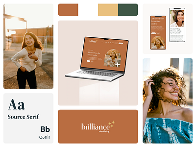 Brilliance – Warm, Joyful, and Approachable branding dentist dentistry design doctor doctor web health healthcare landing page landingpage medical ui ux web design website