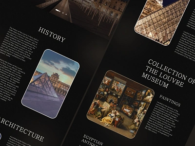 Longread Louvre [02] beautiful background design longread paintings ui ux web web design web site картины лонгрид музей