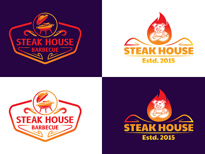 Steak House Barbecue – Where Flavor Meets Fire barbecuelife bbqlove branding dribbble foodbranding foodieart graphicdesign grillmasters logodesign sizzleandserve steakhouse steakhousebarbecue