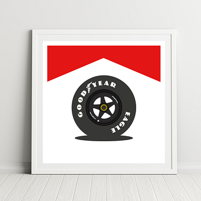 MP4/6 - Senna automotive design f1 goodyear graphic design illustration livery marlboro mclaren print racecar wheel