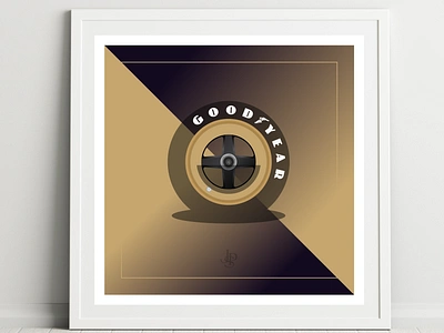 JPS - John Player Special automotive blackandgold design f1 formula1 graphic design jps lotus prints wheel