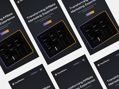 Pay Affiliates Mobile View animation branding graphic design motion graphics ui