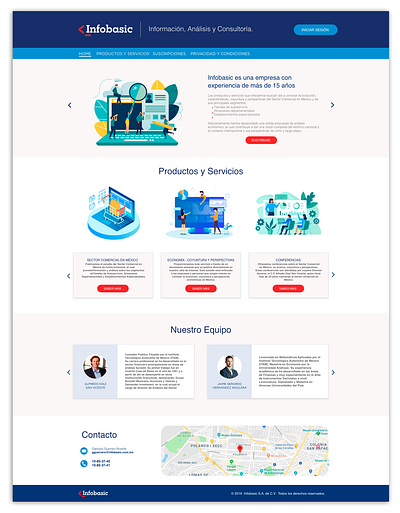 Website Infobasic (UX & UI design) branding graphic design infobasic joseph davila logo mockups ui ui design ux ux design wireframes