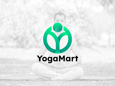 YogaMart Health Logo Design 3dlogo abstractlogo branding brandingdesign design graphicdesign health healthy illustration logo nature spa ui vector yoga yoga logo yoga mart yoga studio