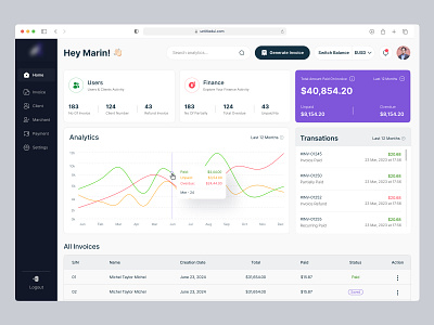 InvoiceUs Dashboard UI dashboard dashboard ui design invoice invoices invoices dashboard invoicesus invoiceus invoiceus dashboard minimal ui webapp